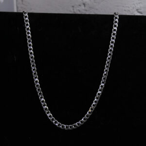 Punk Silver Thick Chain Necklace