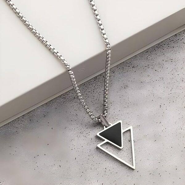 Geometric Apex Triangle Pendant